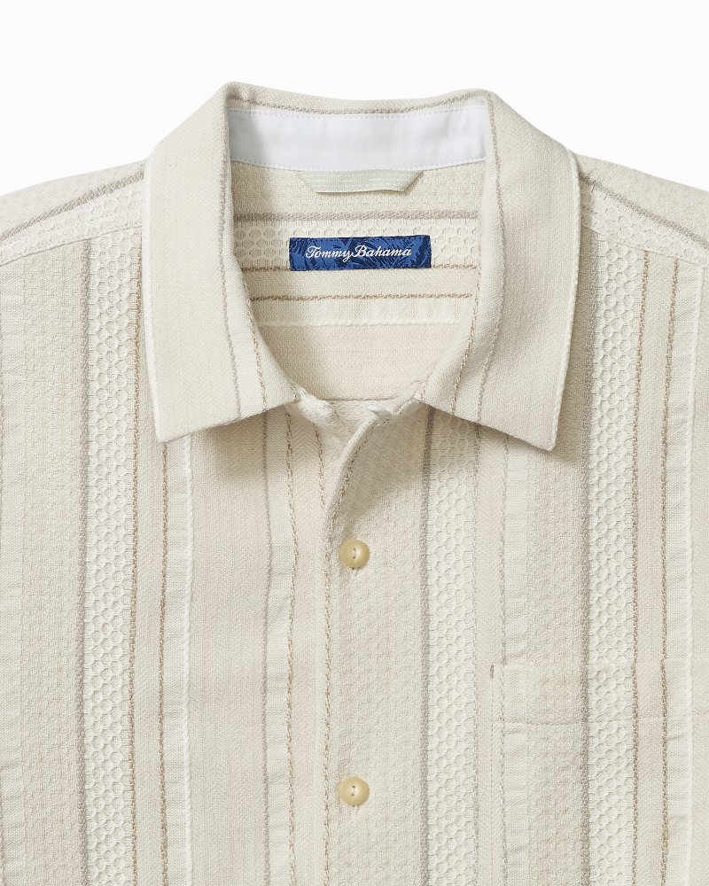 Thumbnail for Milano Stripe Cotton Camp Shirt
