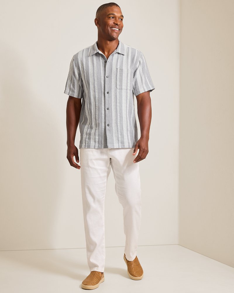 Thumbnail for Milano Stripe Cotton Camp Shirt