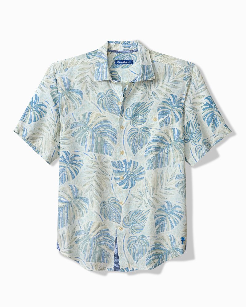 Sand Grand Monstera Linen-Blend Shirt