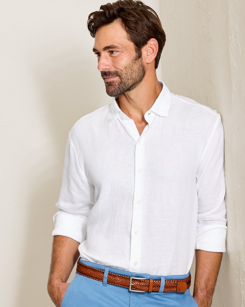 Paradisio Plaid Linen Long-Sleeve Shirt thumbnail 5