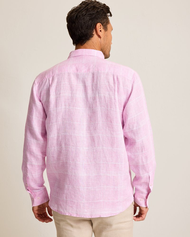Thumbnail for Paradisio Plaid Linen Shirt