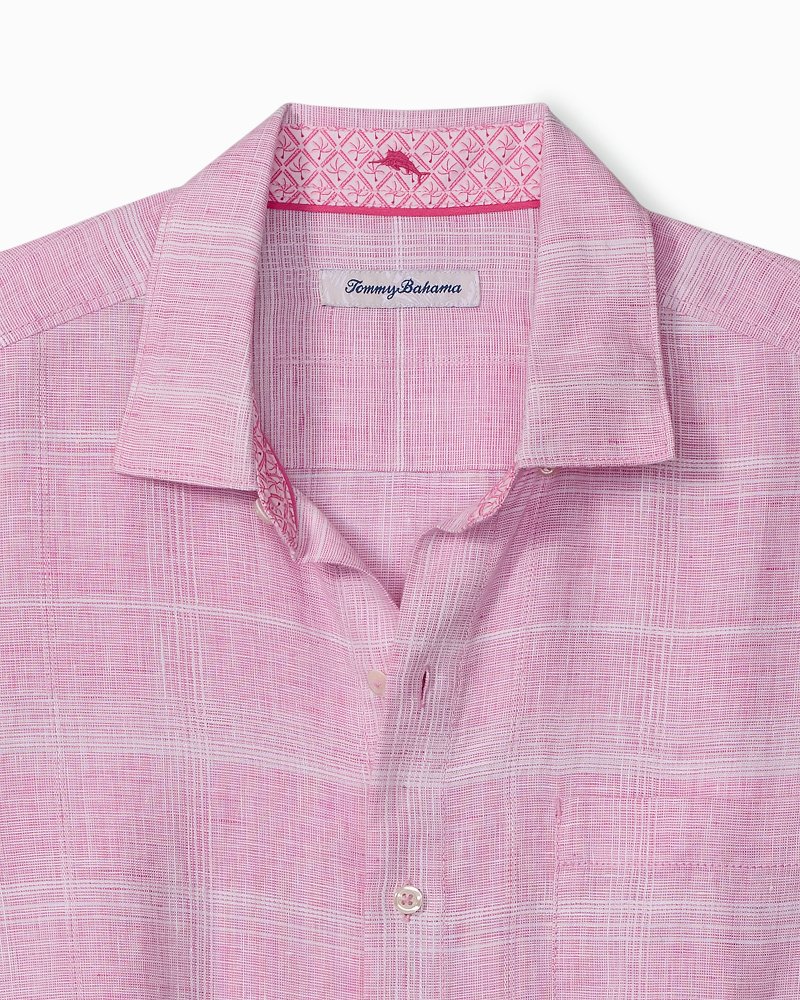 Thumbnail for Paradisio Plaid Linen Shirt