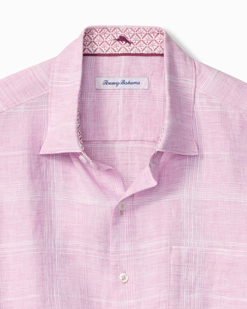 Paradisio Plaid Linen Long-Sleeve Shirt thumbnail 3