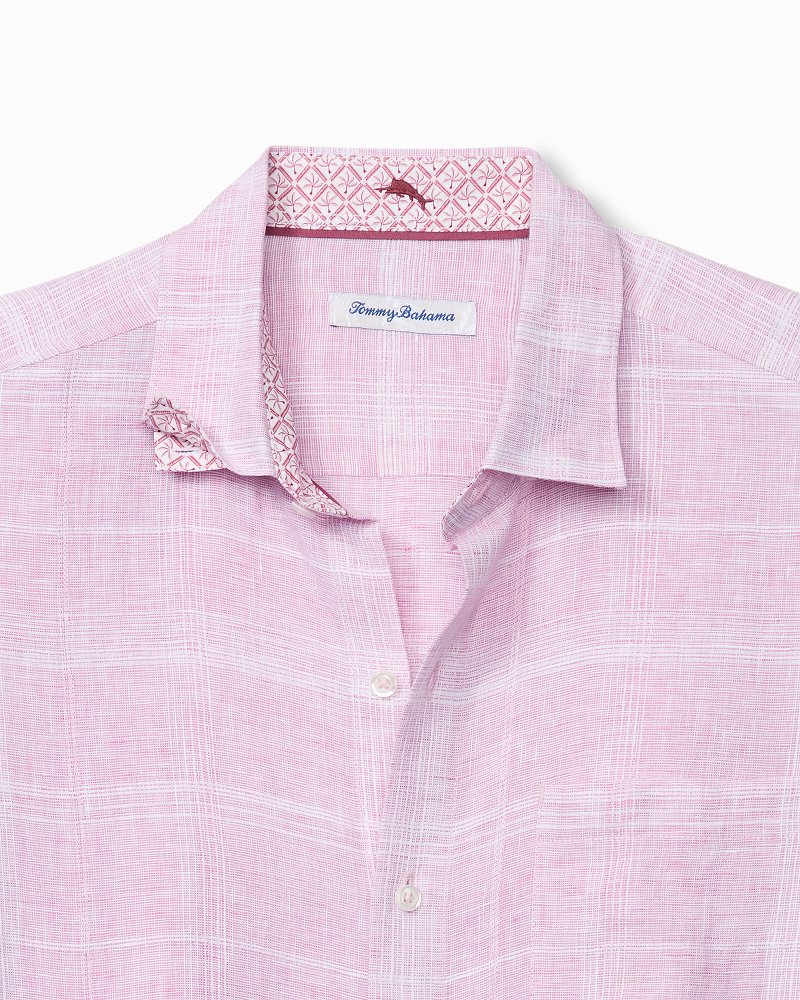 Paradisio Plaid Linen Long-Sleeve Shirt thumbnail 6