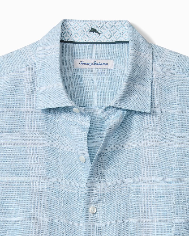Paradisio Plaid Linen Long-Sleeve Shirt thumbnail 2