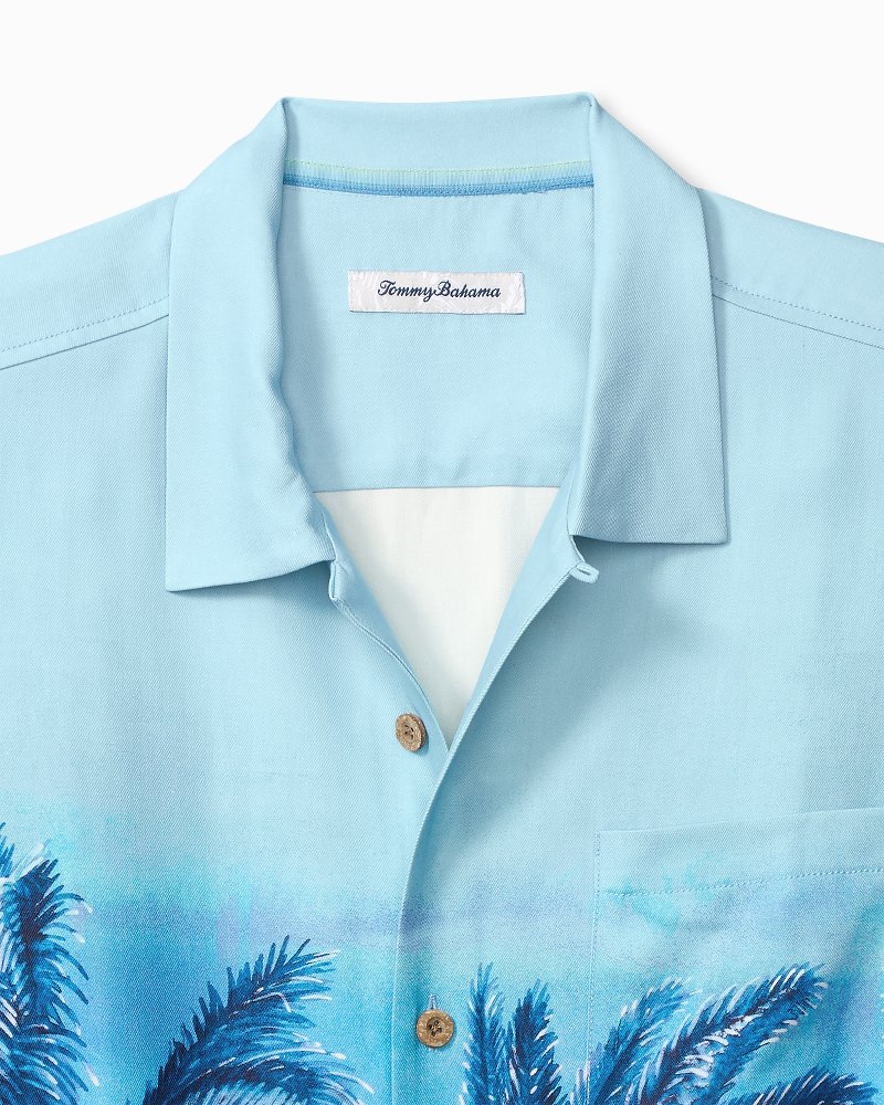 Thumbnail for Hibiscus Hues Silk Camp Shirt