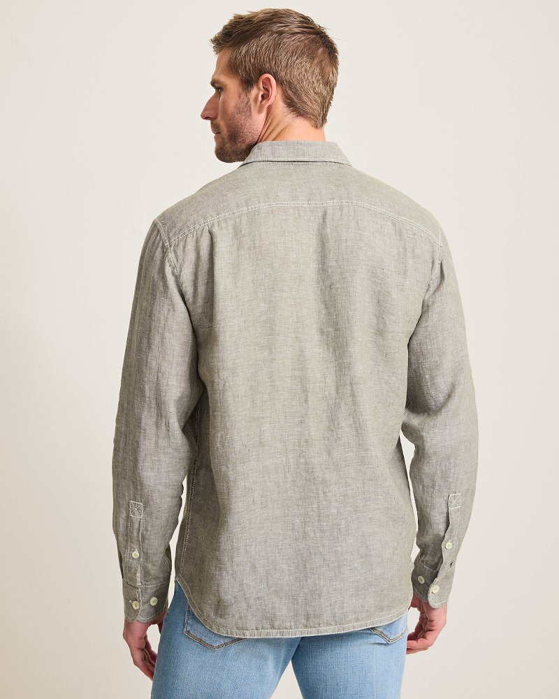 Thumbnail for Paradise Breezer Linen Long-Sleeve Shirt