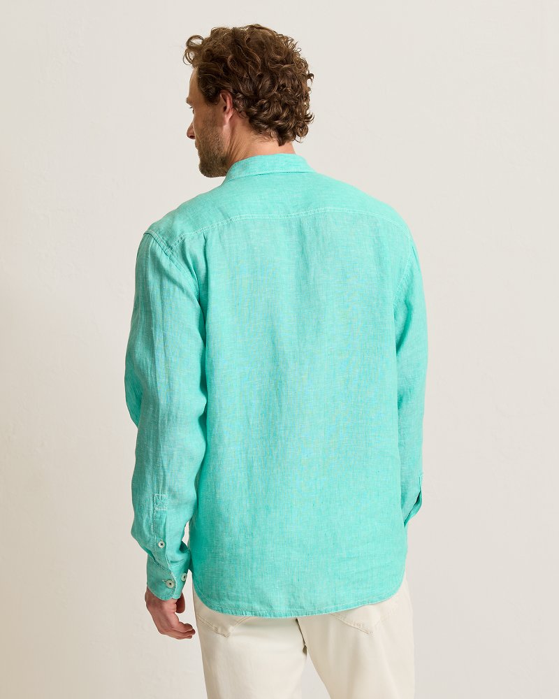 Thumbnail for Paradise Breezer Linen Long-Sleeve Shirt