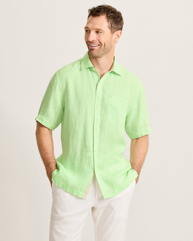 Thumbnail for Paradise Breezer Linen Short-Sleeve Shirt
