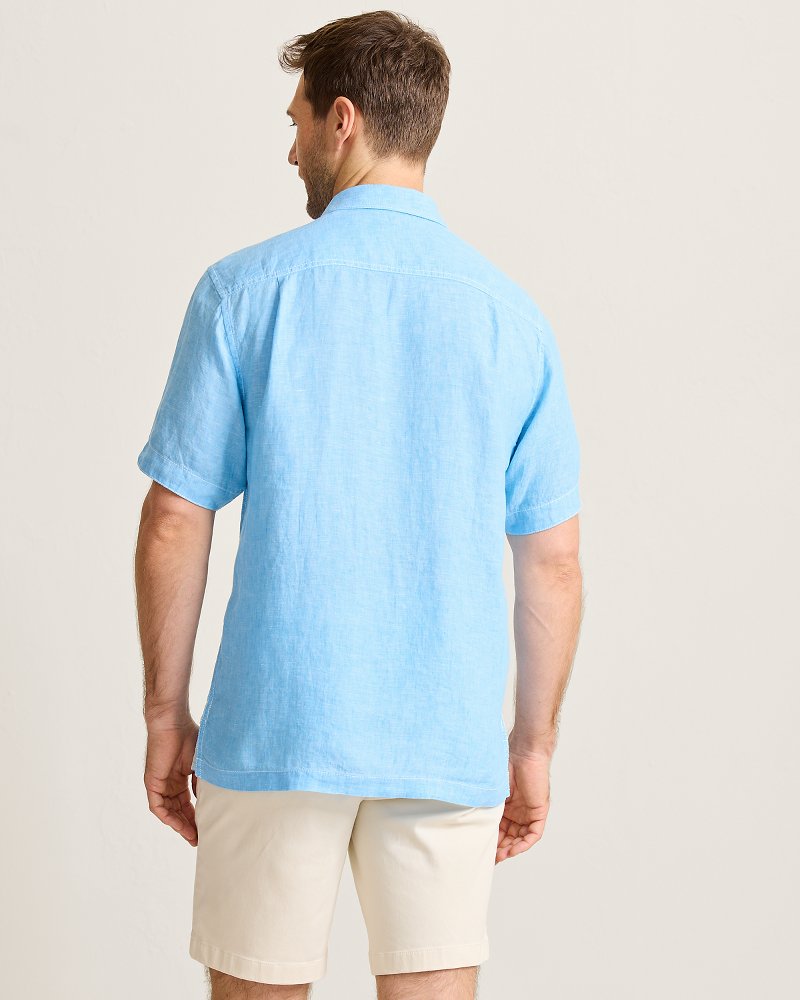 Thumbnail for Paradise Breezer Linen Short-Sleeve Shirt