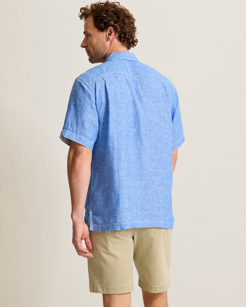 Thumbnail for Paradise Breezer Linen Short-Sleeve Shirt