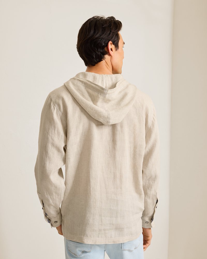 Thumbnail for Desert Riviera Linen Baja Hoodie