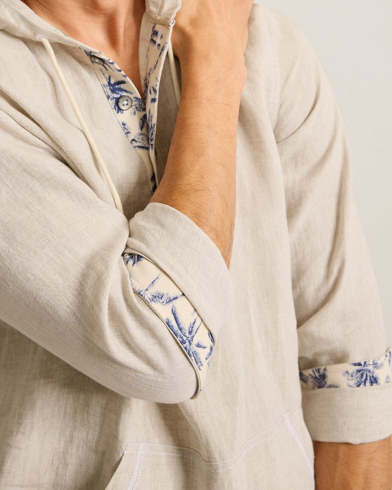 Thumbnail for Desert Riviera Linen Baja Hoodie