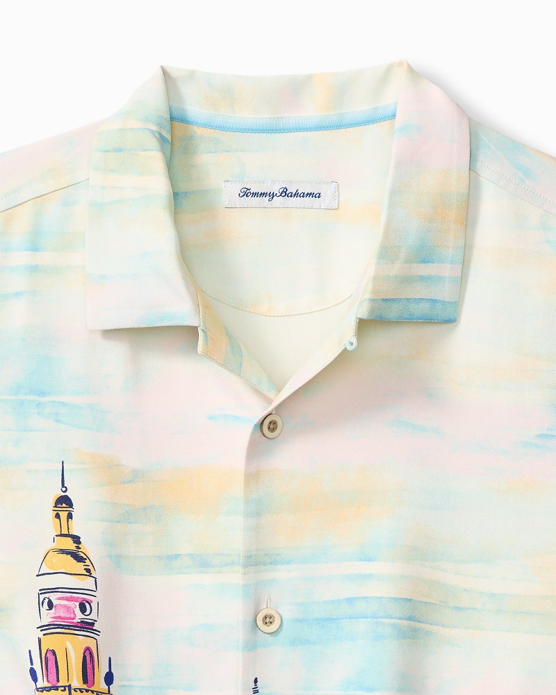 Amalfi Vista Silk Camp Shirt
