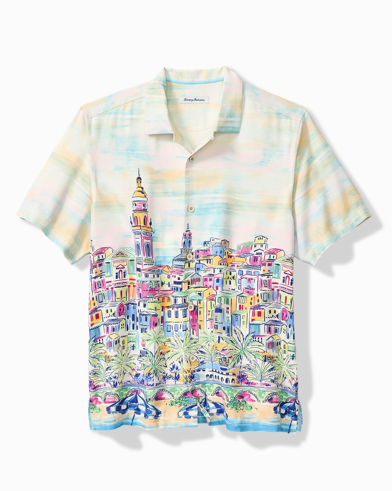 Amalfi Vista Silk Camp Shirt