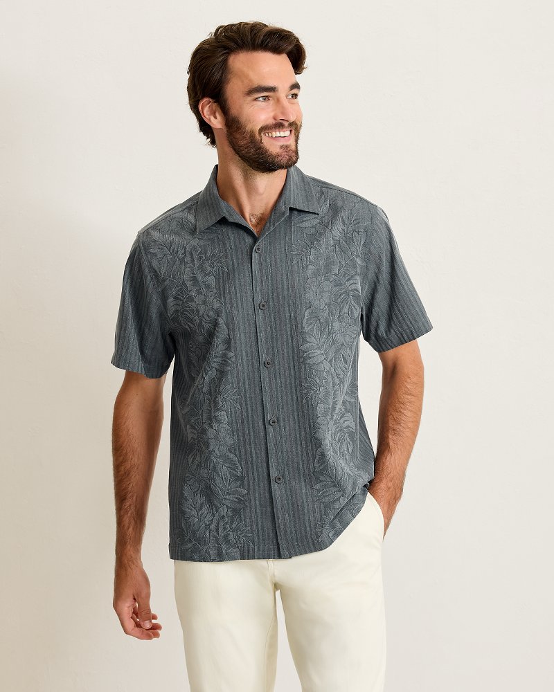 Maui Border Silk Camp Shirt