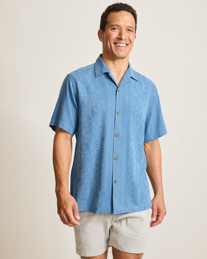 Maui Border Silk Camp Shirt