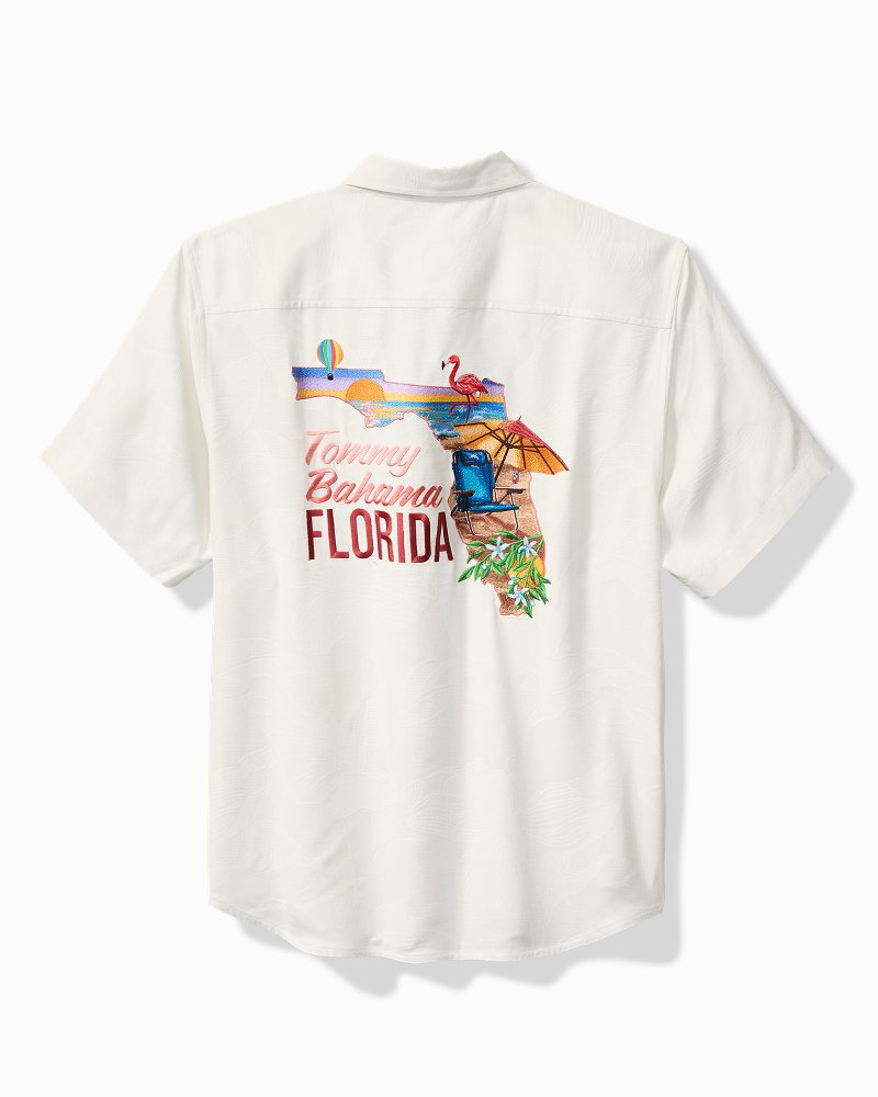 Florida Paradise Silk Camp Shirt