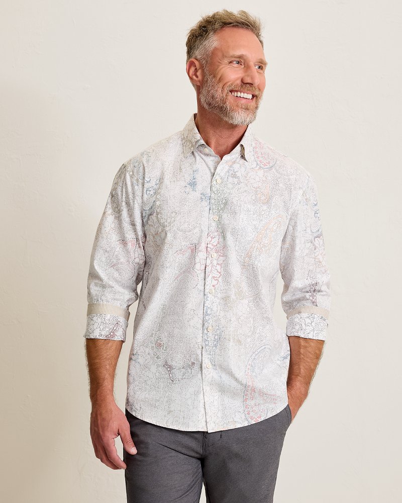 Saldana Paisley Silk-Blend Shirt