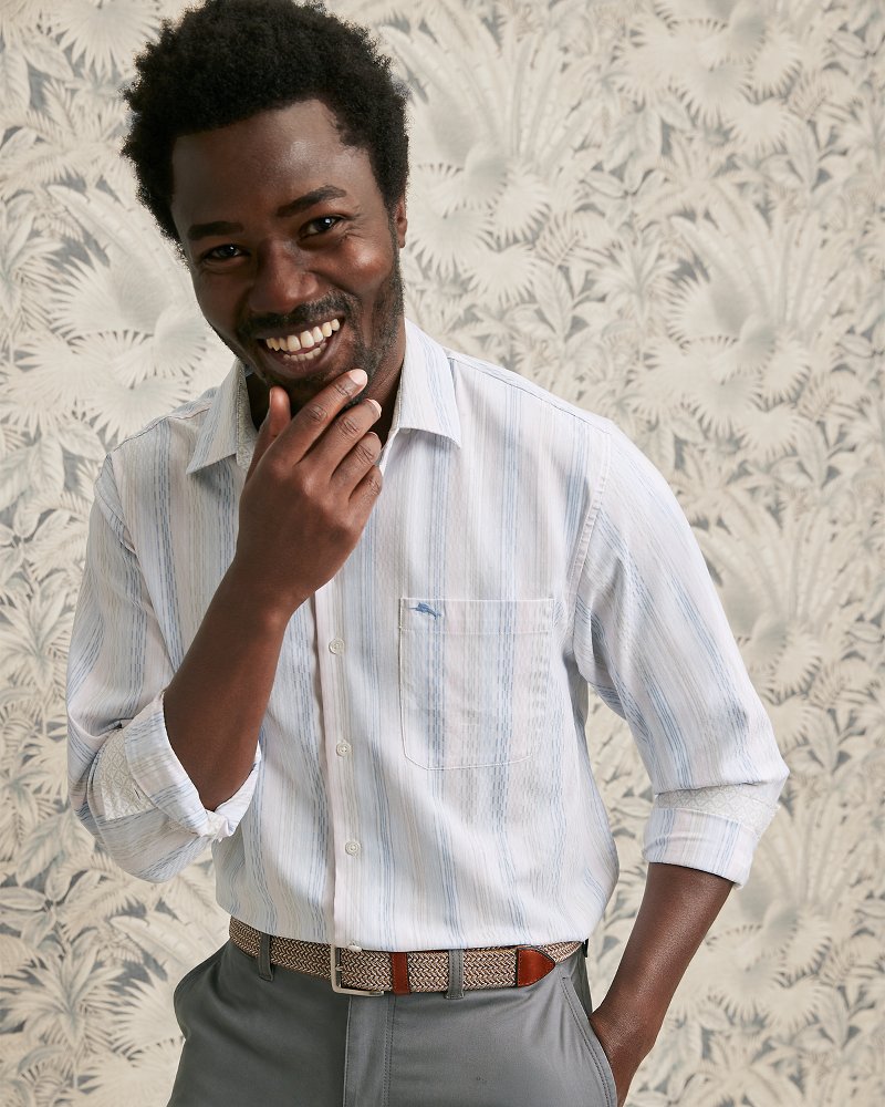 Sarasota Stretch Villa Stripe IslandZone Shirt