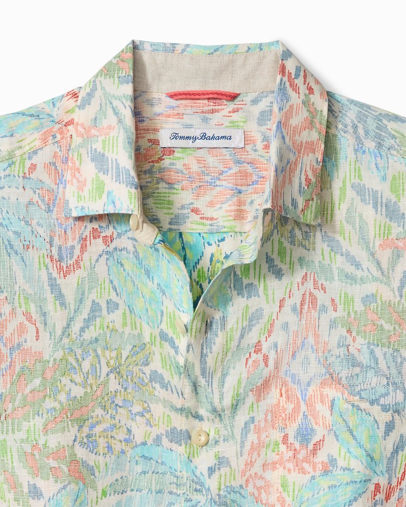 Fresca Gardens Long-Sleeve Linen Shirt
