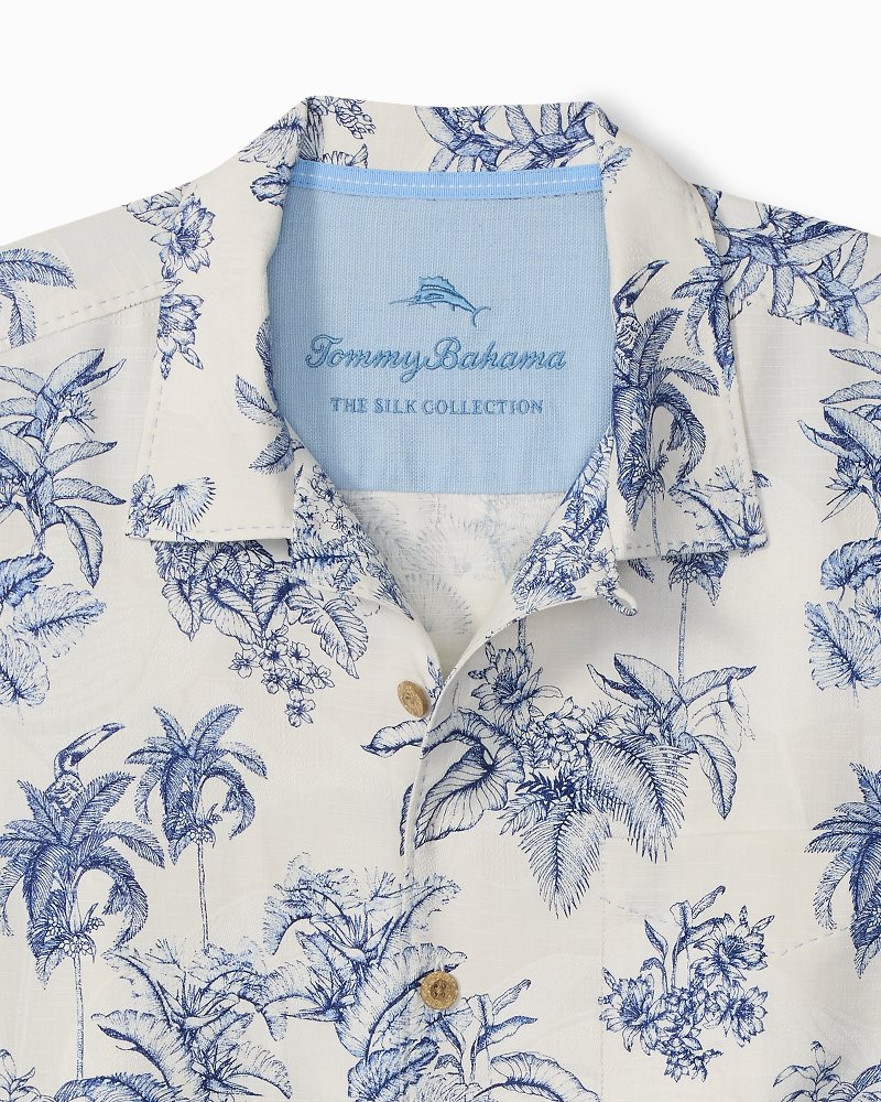Toucan Toile Silk Camp Shirt