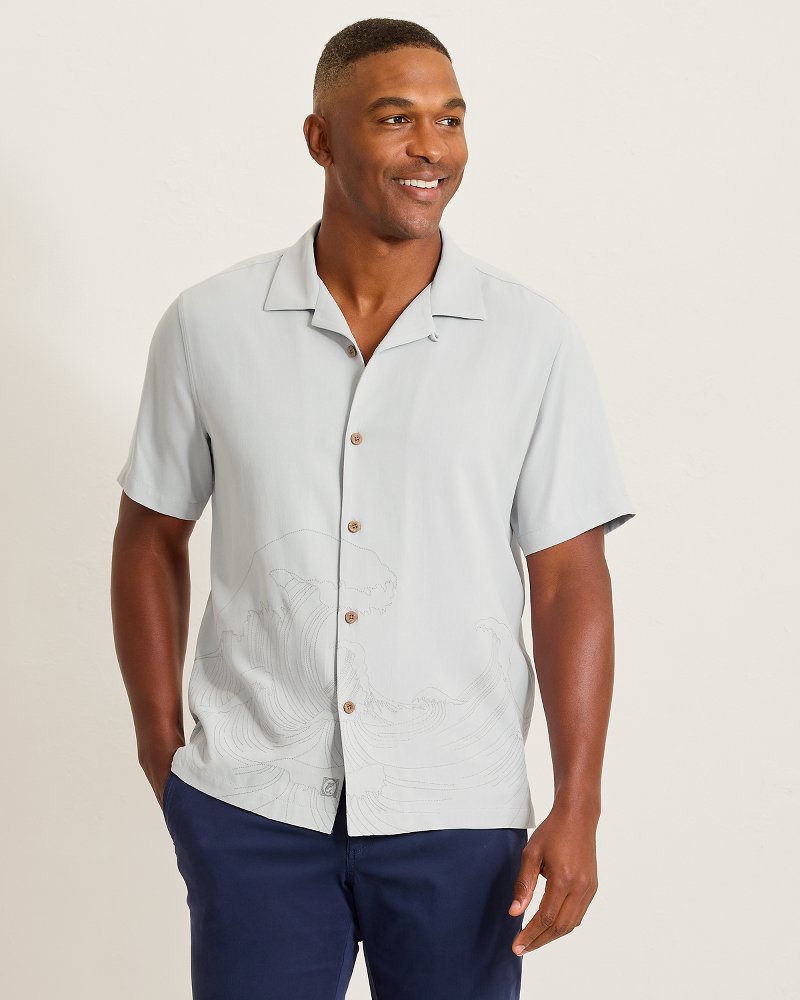 Kahuna Wave Silk Camp Shirt