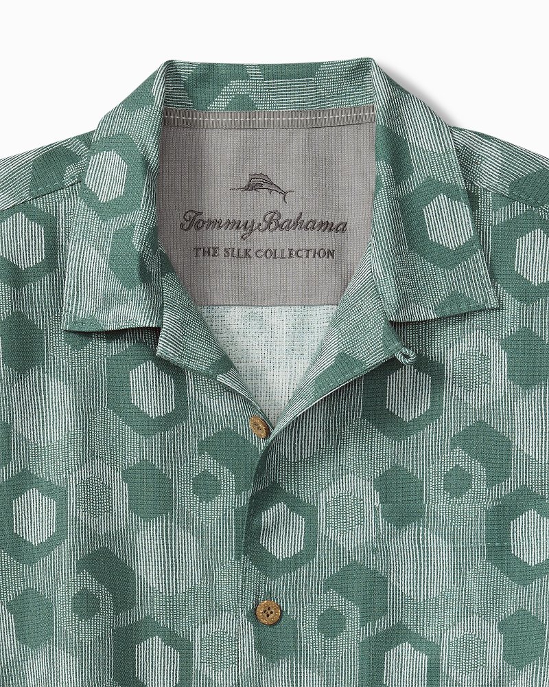Mod Geo Silk Camp Shirt
