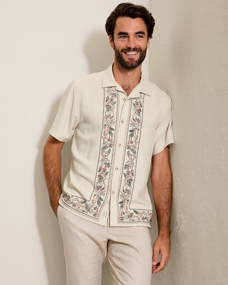 Holiday in Paradise Silk Camp Shirt