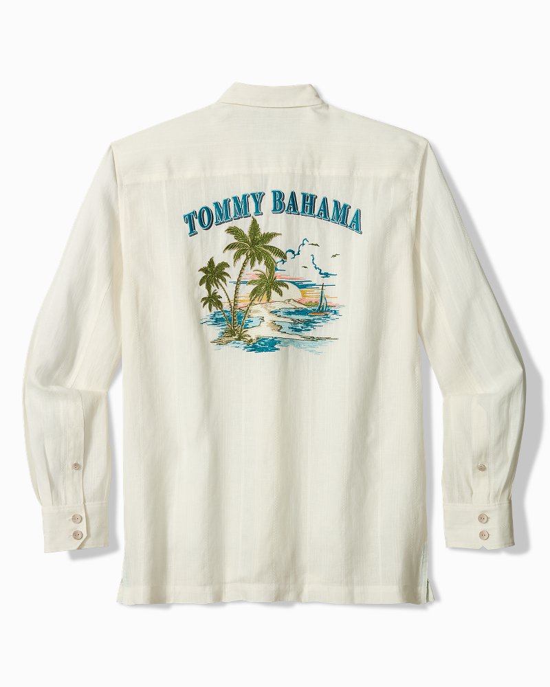 Bahama Shores Embroidered Linen-Blend Shirt