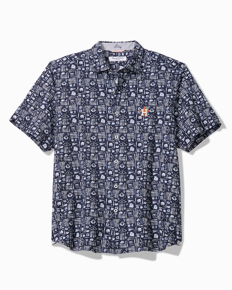 MLB Nova Wave Ballpark Batik Cotton-Blend Shirt