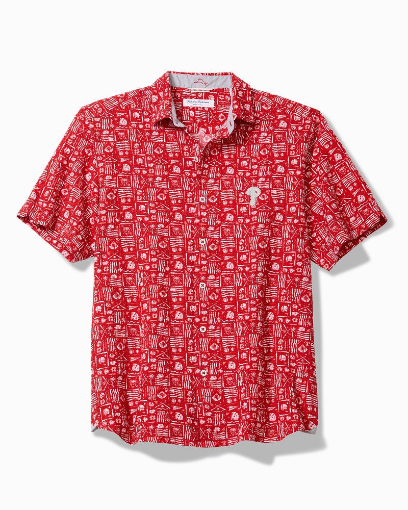 MLB Nova Wave Ballpark Batik Cotton-Blend Shirt