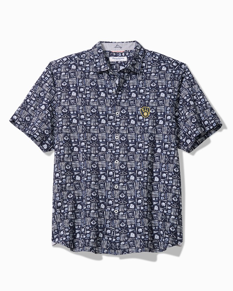 MLB Nova Wave Ballpark Batik Cotton-Blend Shirt