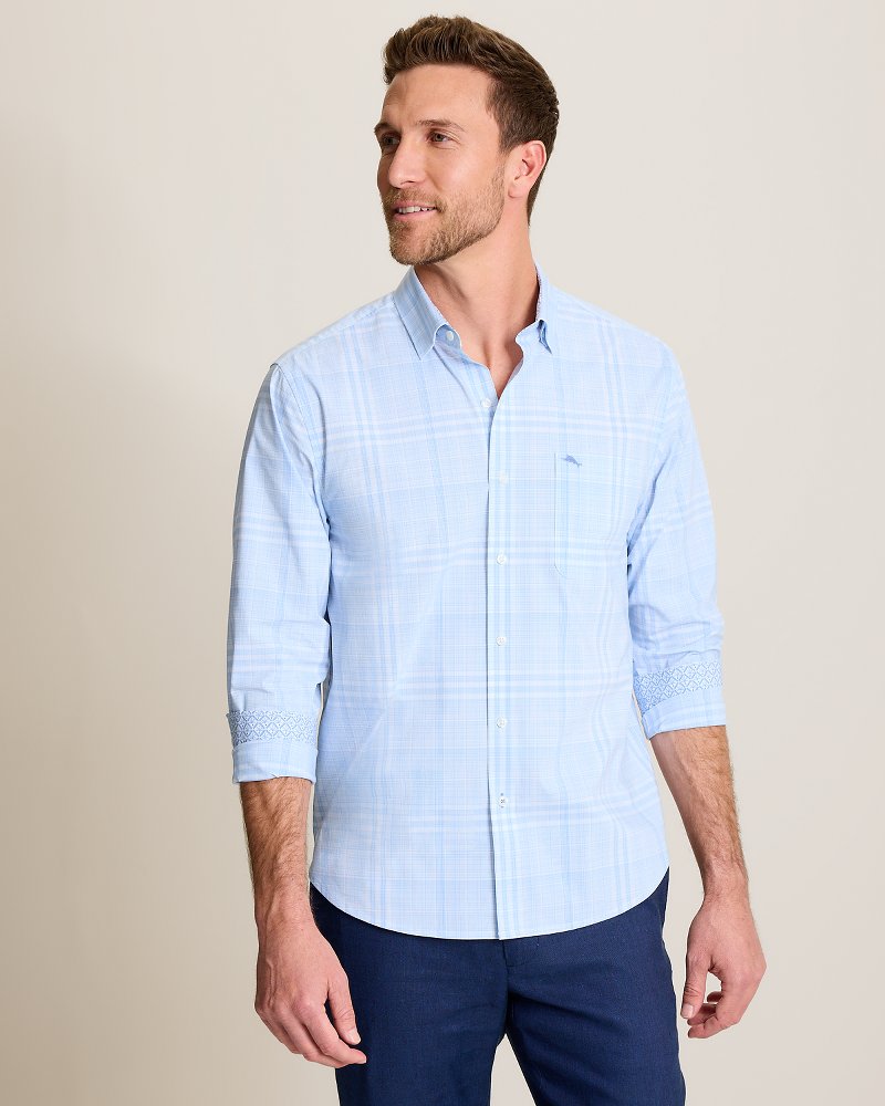 Sarasota Stretch Porto Plaid IslandZone Shirt