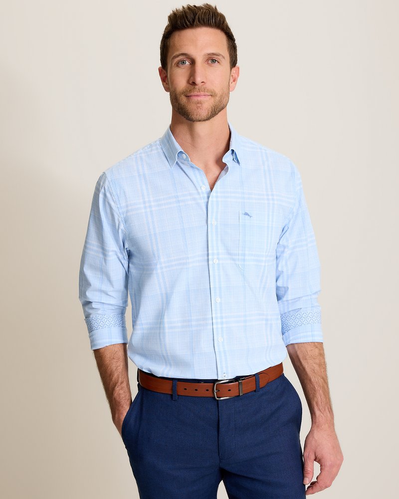 Sarasota Stretch Porto Plaid IslandZone Shirt thumbnail 5