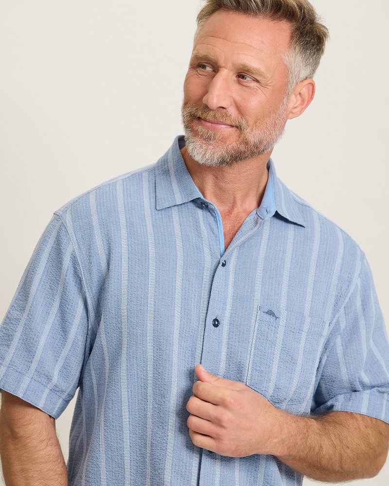 Nova Wave Cotton-Blend Short-Sleeve Shirt