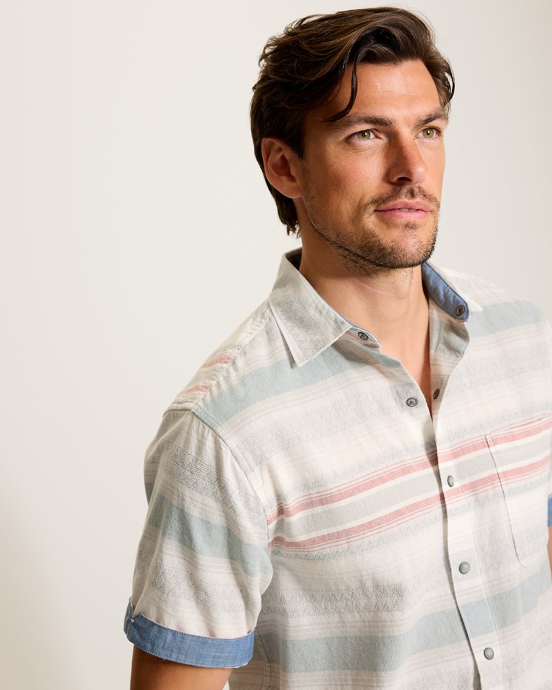 Lisbon Stripe Short-Sleeve Shirt