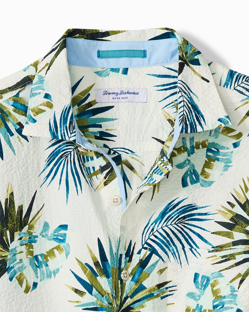 Nova Wave Frond Mosaic Cotton-Blend Shirt