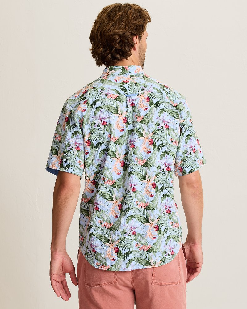 Nova Wave Blue Sky Vines Cotton-Blend Shirt