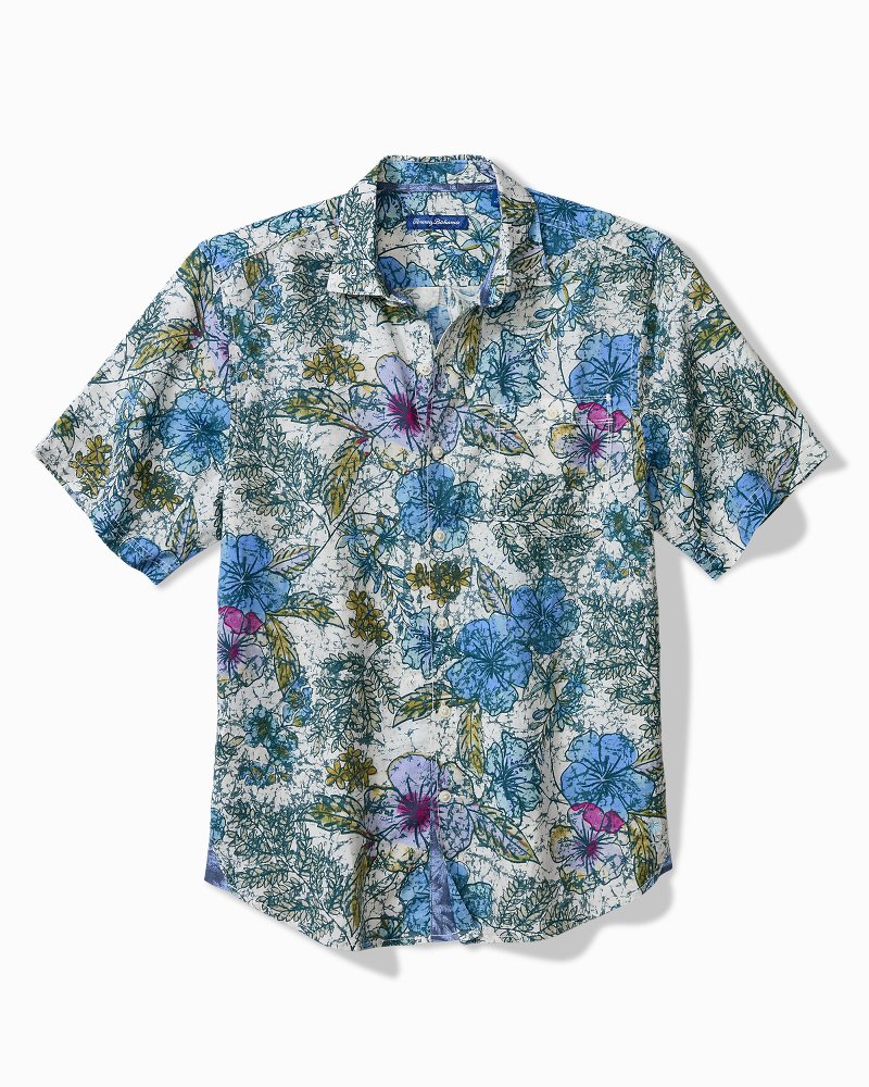 Sand Linen Al Fresco Blooms Shirt