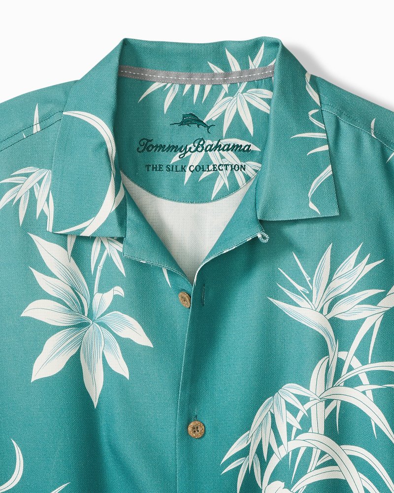 Falling Frondly Silk Camp Shirt