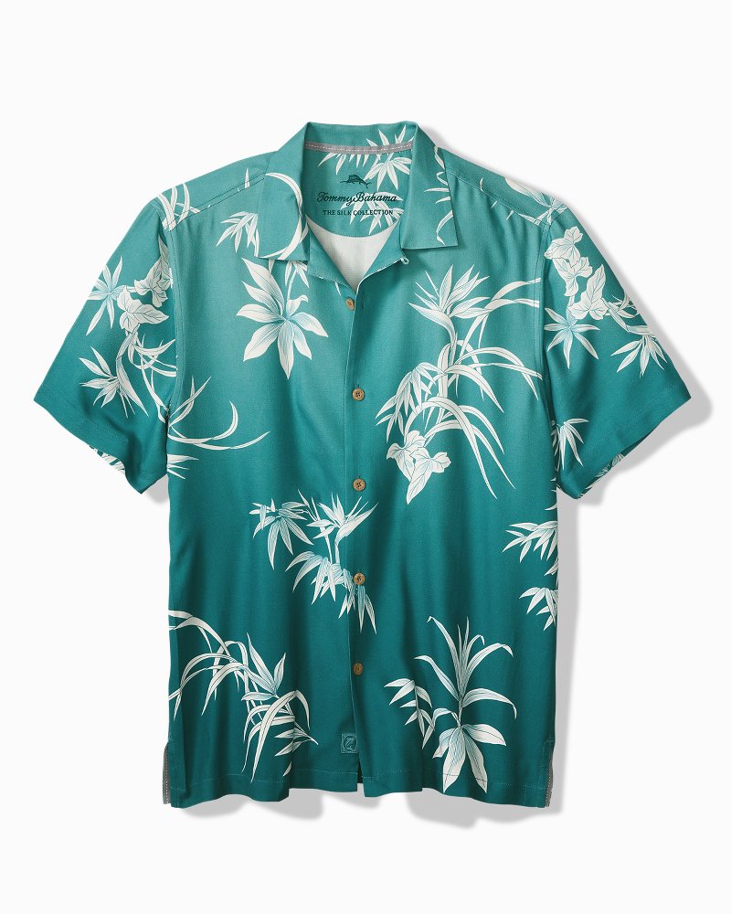 Falling Frondly Silk Camp Shirt