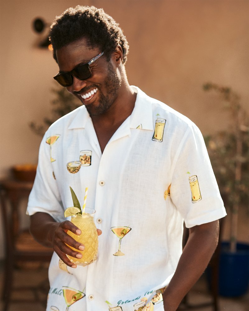 Tommy Bahama Mixers Linen Camp Shirt