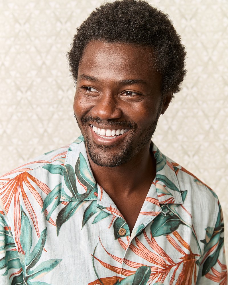 HYSFORM Tシャツ SUMMER COLLECTION Tidal Fronds Silk Camp Shirt