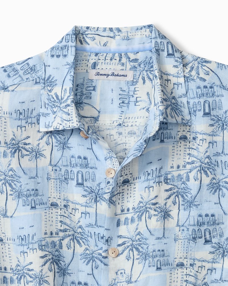 Seaside Avenue Linen Camp Shirt