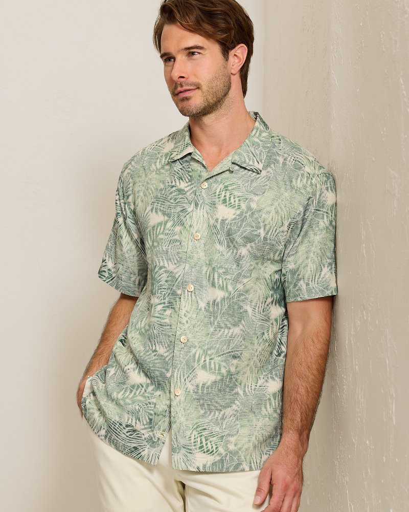 Frond Visions Silk-Blend Camp Shirt