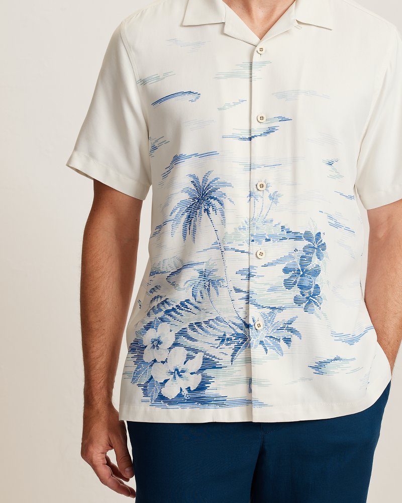 Hideaway Cove Silk Camp Shirt