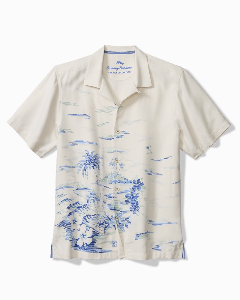 Hideaway Cove Silk Camp Shirt