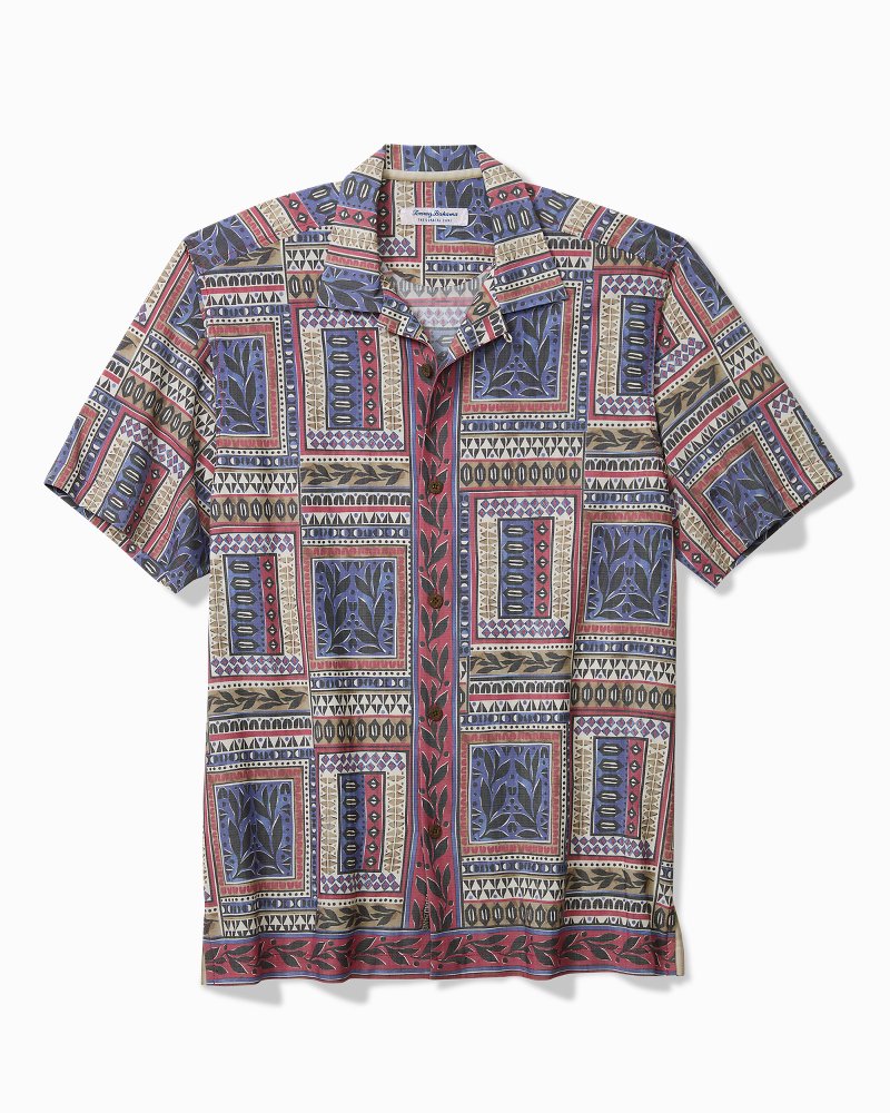 Coastal Ease Tropic Tapestry IslandZone Camp Shirt