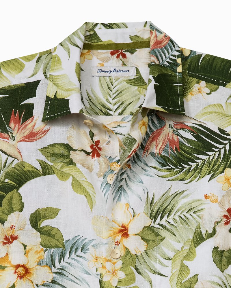 Flora Festival Linen Camp Shirt